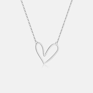 VEWANT Geometric Heart Pendant Long Chain Necklace 925 Sterling Silver For Women Choker Luxury 2025 Fine Jewelry - Monteclaire
